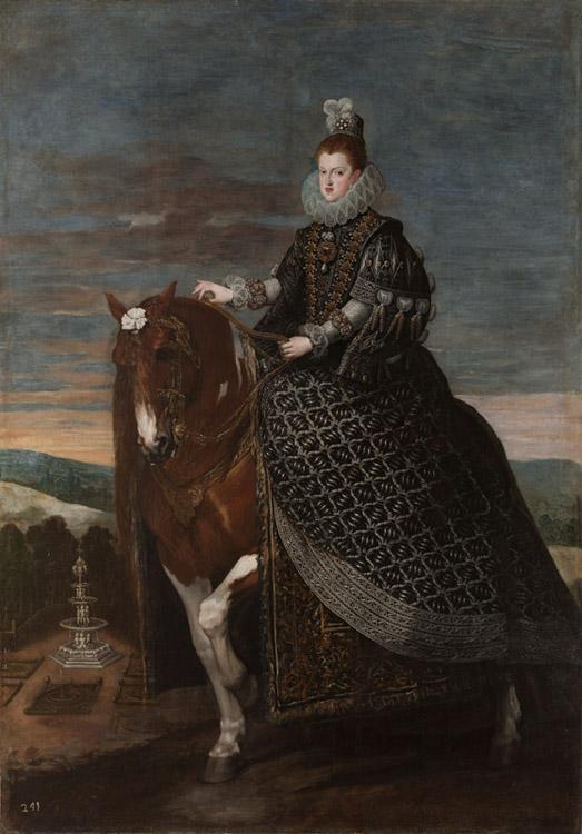 Diego Velazquez Queen Margarita on Horseback (df01) France oil painting art